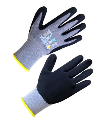 Перчатки DUMAX с частичным нитриловым покрытием песочной структуры Москва