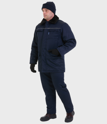 Костюм мужской утепленный ВАХТА® темно-синий Владивосток