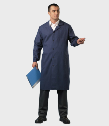 Халат мужской из х/б ткани темный  Тверь