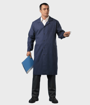 Халат мужской темный их х/б ткани Тверь