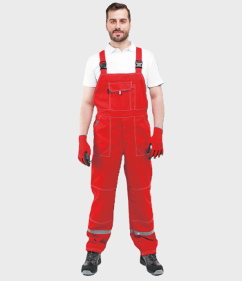 Полукомбинезон мужской СТИЛЬ красно-серый Москва