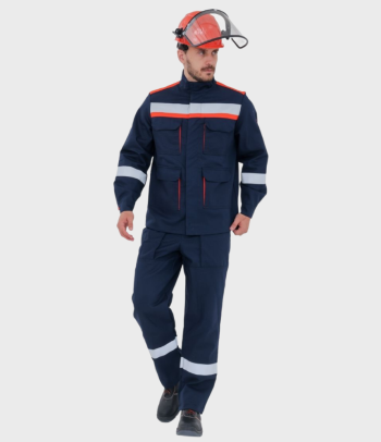 Костюм специальный летний легкий мужской из огнезащитной ткани для защиты от термических рисков электрической дуги СП011-Л (20,1 кал/см²) Хабаровск