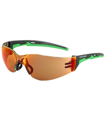 Очки защитные открытые О15 Хаммер Актив, зеркальное красное покрытие на коричневой линзе, Кристалайн,115777 Улан-Удэ