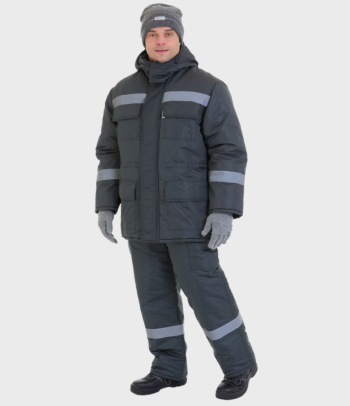 Костюм мужской утепленный ДЖОБЕР® серый Москва