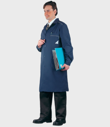 Халат мужской для ИТР синий Тверь