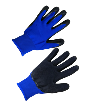 Перчатки трикотажные с частичным нитриловым покрытием песочной текстуры Москва